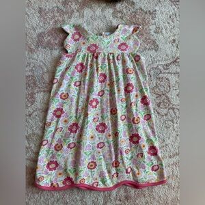 Bella Bliss Floral Dress with Pink and Yellow Accents